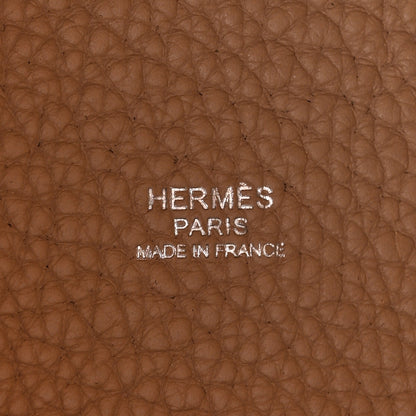 Hermes Taurillon Clemence Picotin Lock 22 MM Argile 6 of 10