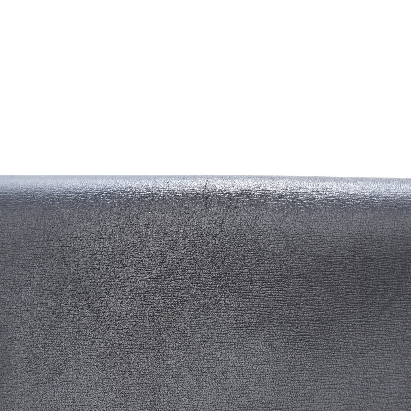 Palmelato Calfskin Curved Evening Clutch Black