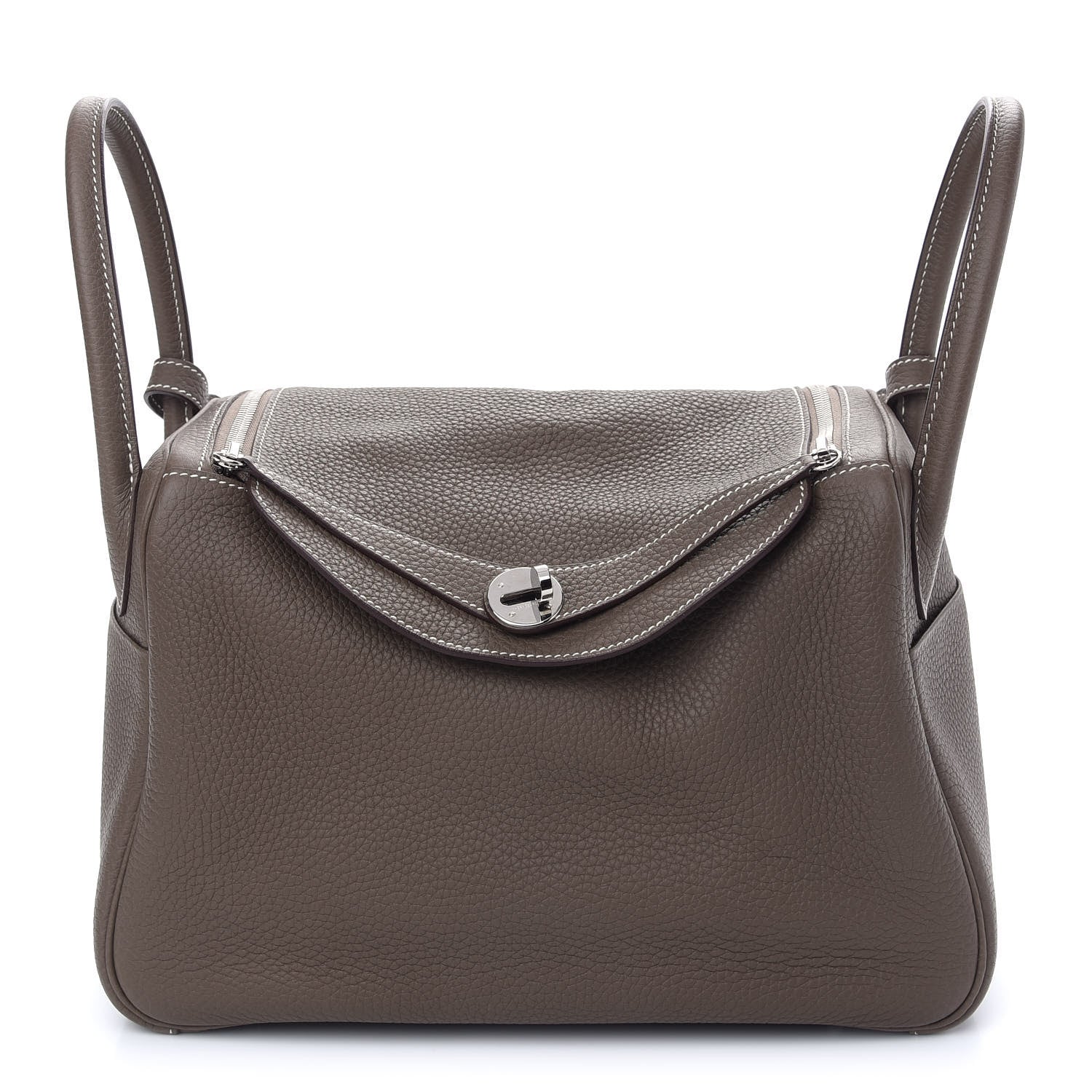 Hermes Taurillon Clemence Lindy 30 Etoupe 1 of 9