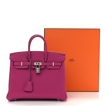 Hermes Togo Birkin 25 Rose Pourpre 11 of 11