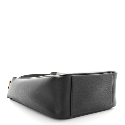Saint Laurent Smooth Calfskin Small Le 5 A 7 Soft Hobo Black 4 of 9