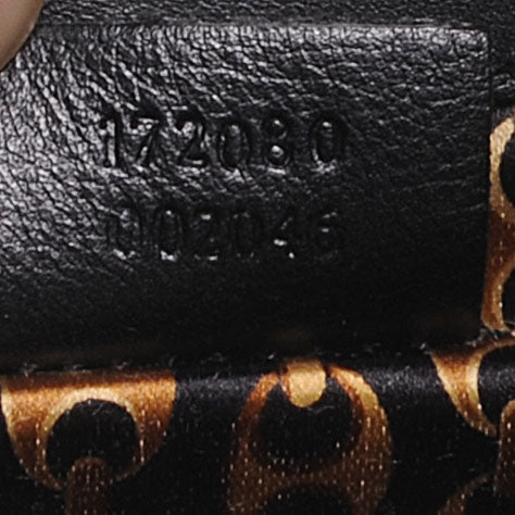 Python Britt Interlocking G Starlight Clutch Black