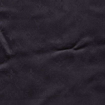Louis Vuitton Silk Lurex Wool Monogram Shine Shawl Black 2 of 4