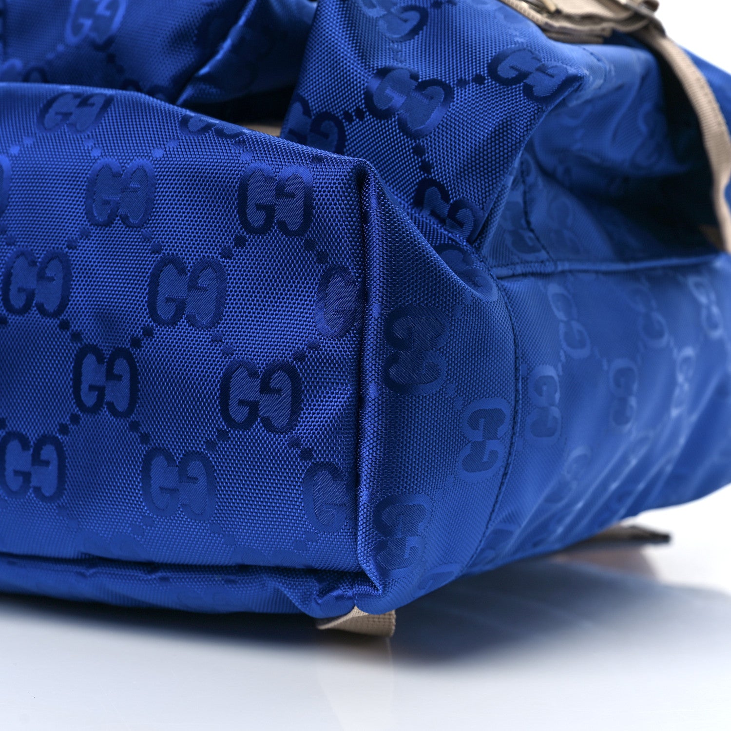 Gucci Econyl Nylon Monogram Off The Grid Utility Pocket Backpack Orient Blue New Plaster 7 of 7