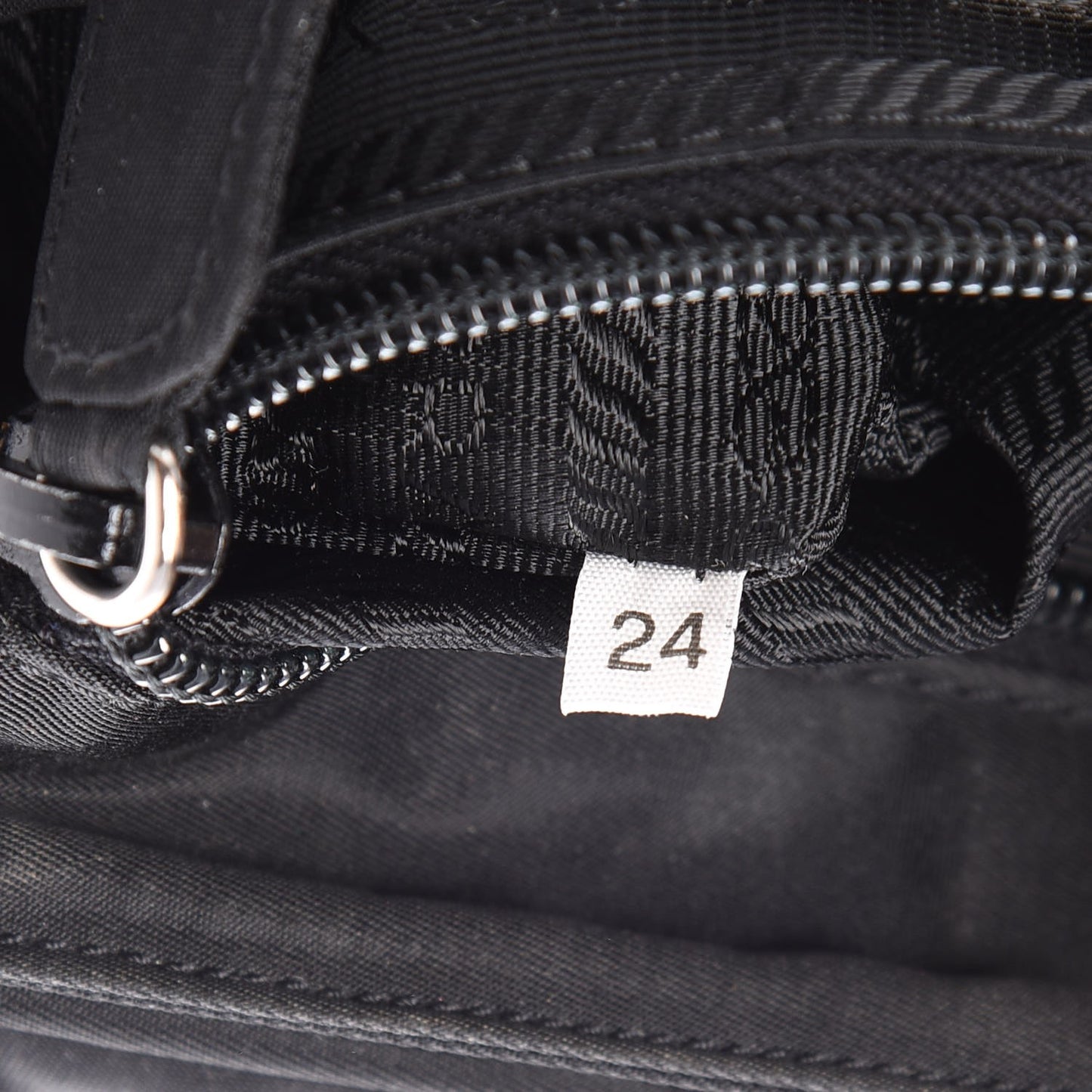 Calfskin Tessuto Nylon Shoulder Bag Nero Black