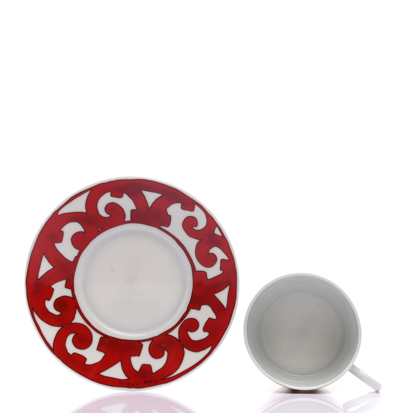 Porcelain Balcon du Guadalquivir Breakfast Cup And Saucer Set Of 2