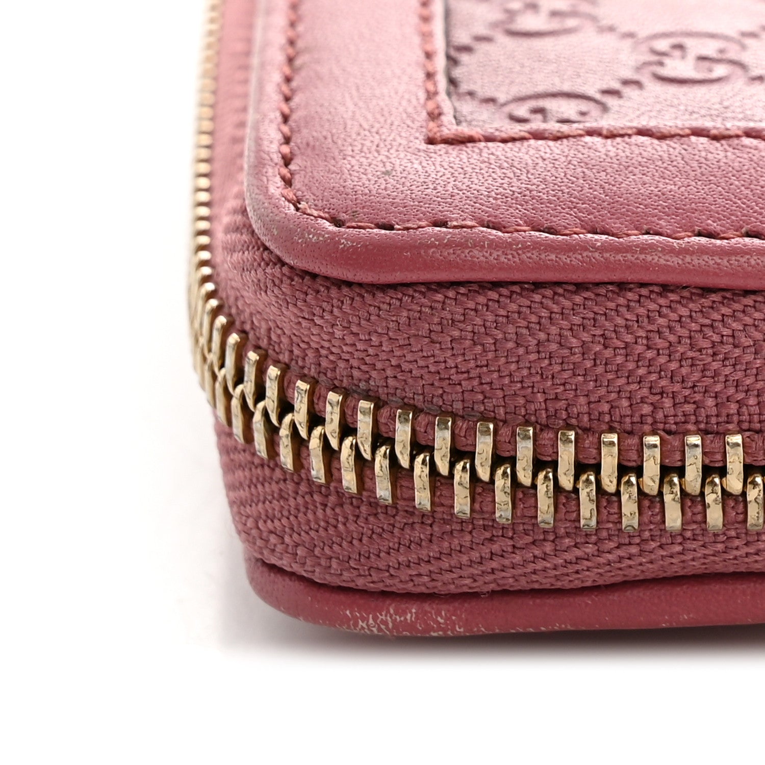 Gucci Microguccissima Sukey Zip Around Wallet Vintage Rose 1884416
