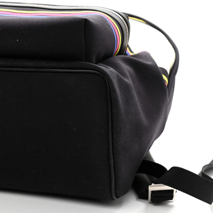 Saint Laurent Nylon Twill Dinosaur Print City Backpack Black Multicolor 9 of 9