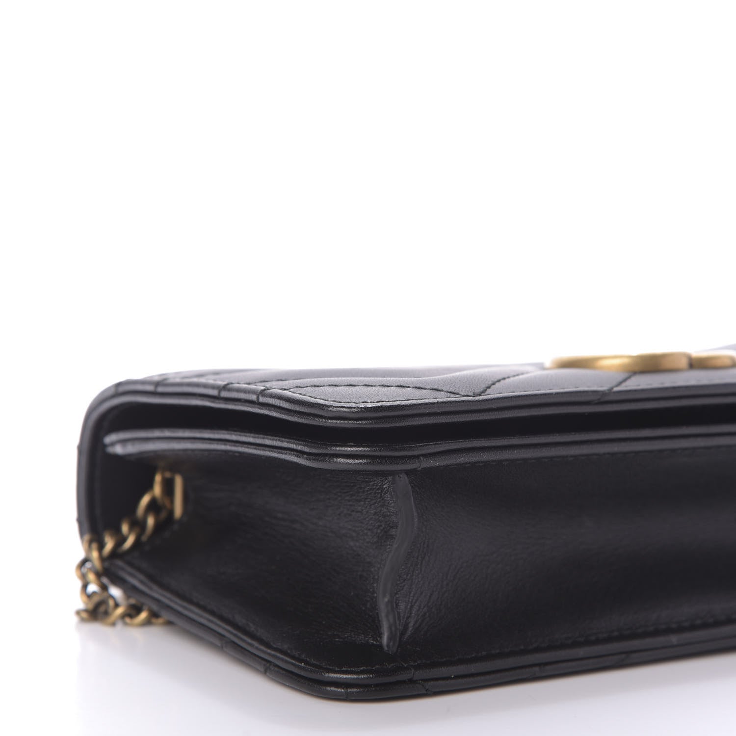 Gucci Calfskin Matelasse GG Marmont Mini Bag Black 6 of 8