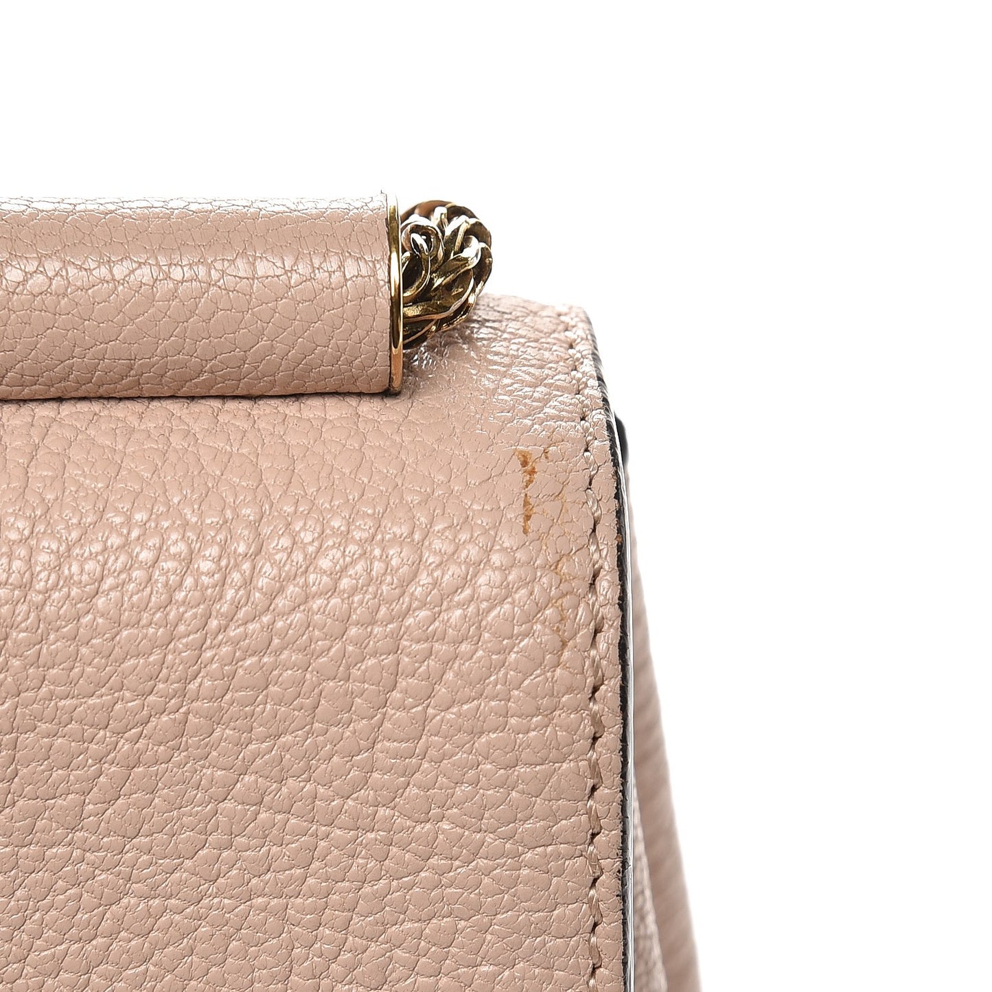 Goatskin Medium Elsie Shoulder Bag Biscotti Beige