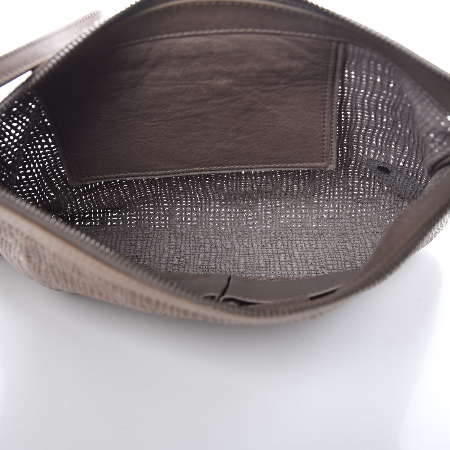Balenciaga Natte Papier Wristlet Bag Gris Poivre 5 of 7