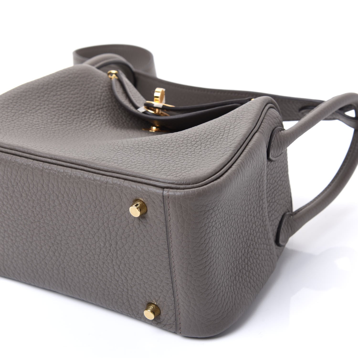 Hermes Taurillon Clemence Mini Lindy 20 Etain 6 of 11