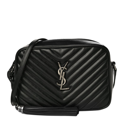 Saint Laurent Calfskin Matelasse Monogram Lou Camera Bag Black 1 of 11