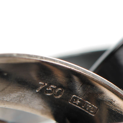 Cartier 18K White Gold Diamond Ceramic Large Trinity Ring 52 6.25 4 of 6