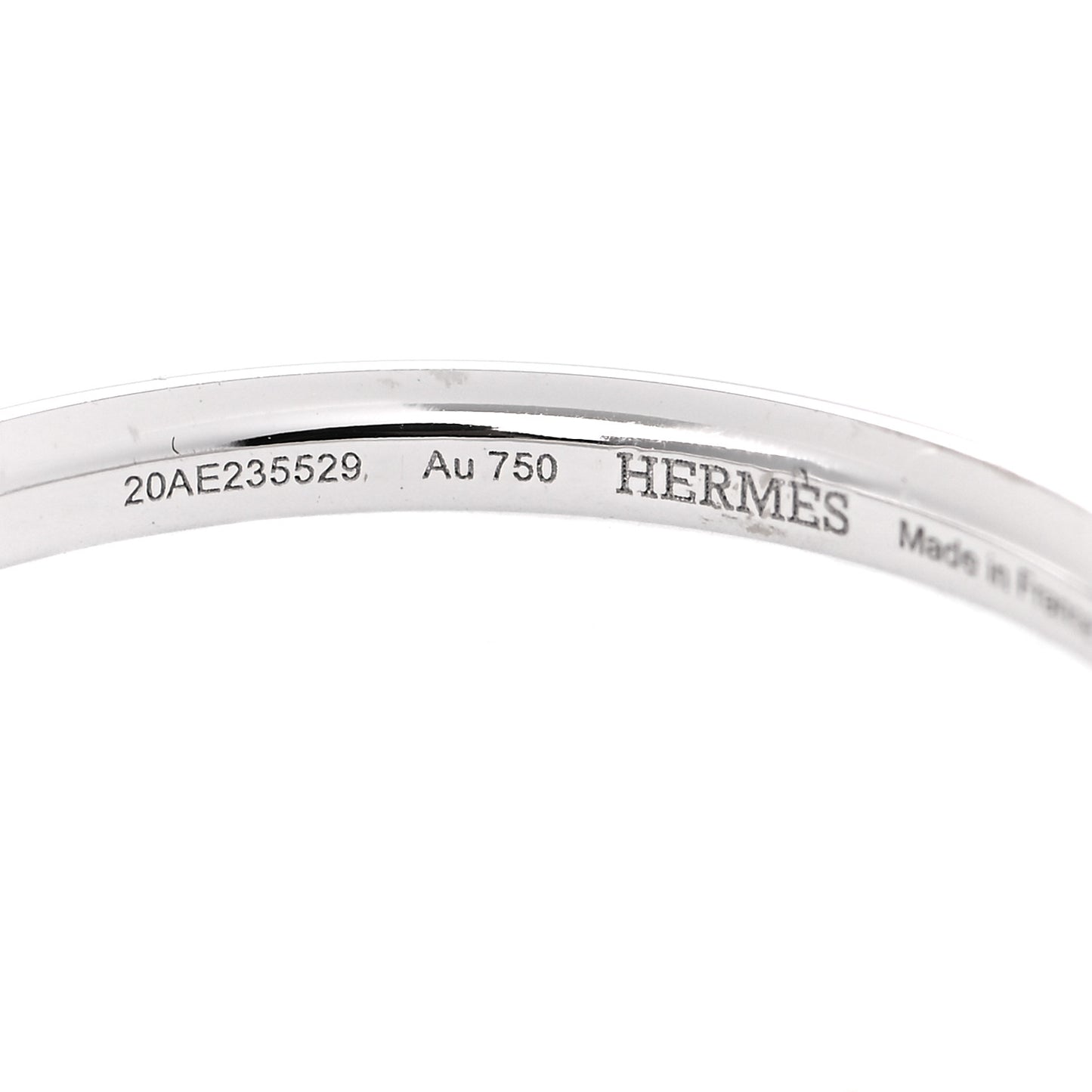 18K White Gold Diamond Kelly Clochette Ring 54 7