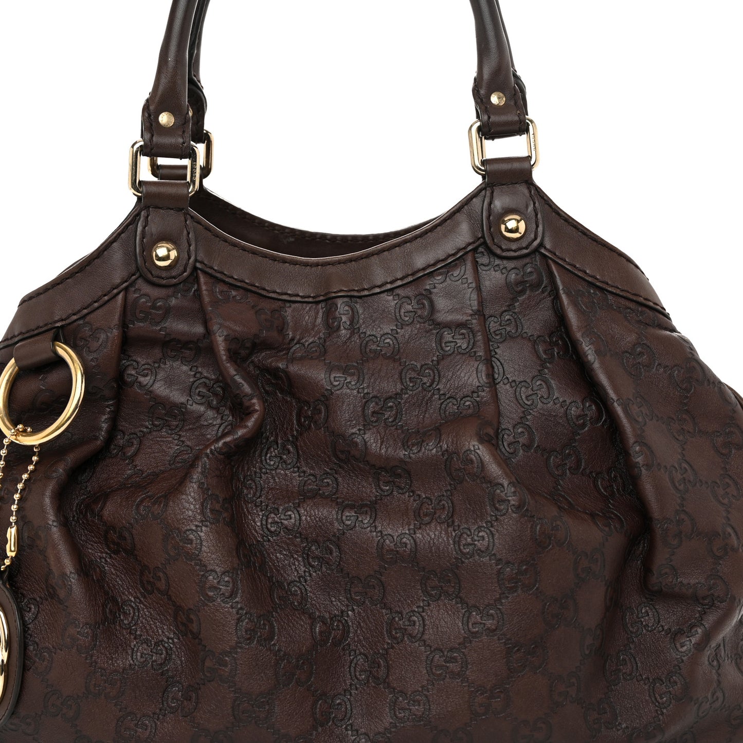 Guccissima Medium Sukey Tote Chocolate