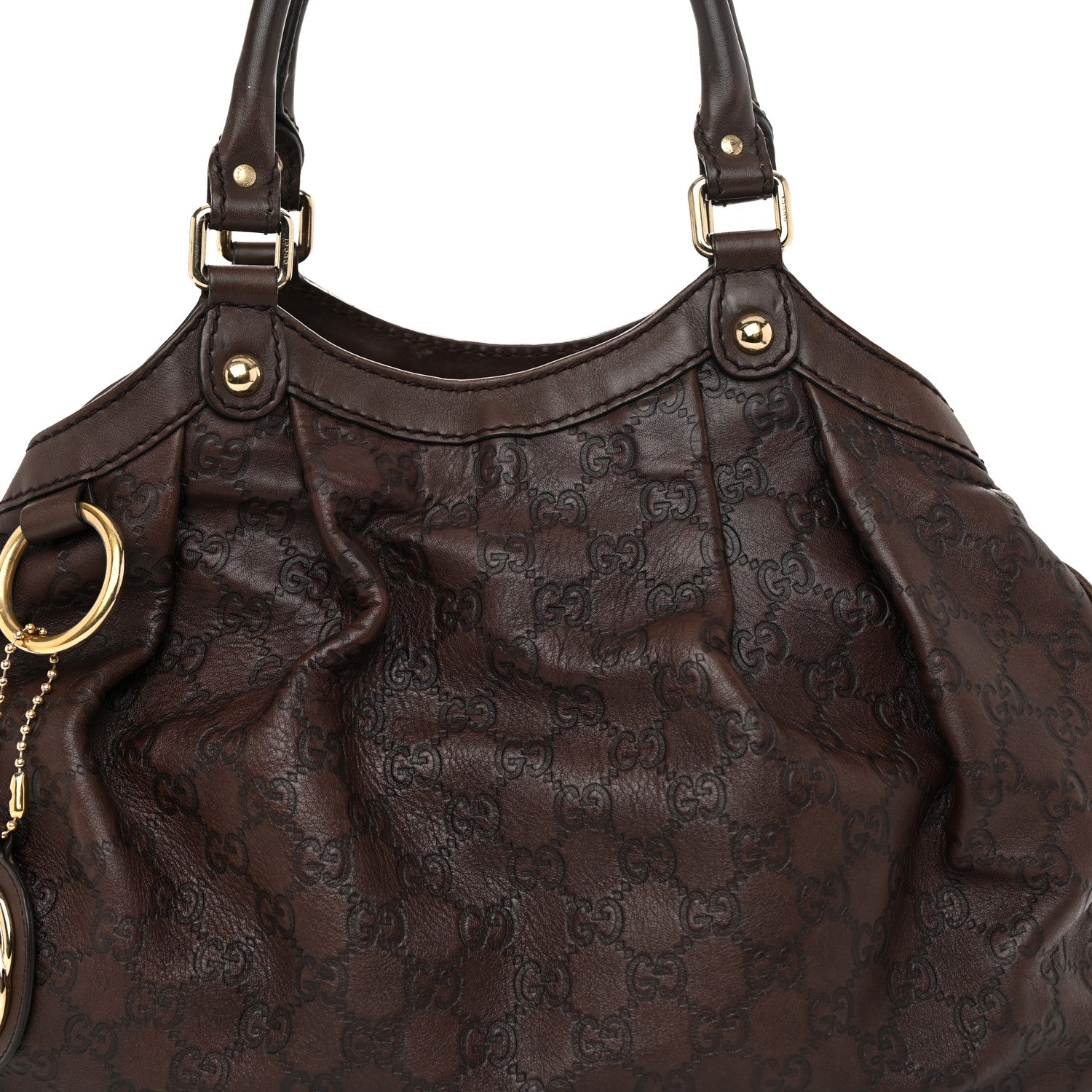 Gucci Guccissima Medium Sukey Tote Chocolate 8 of 10
