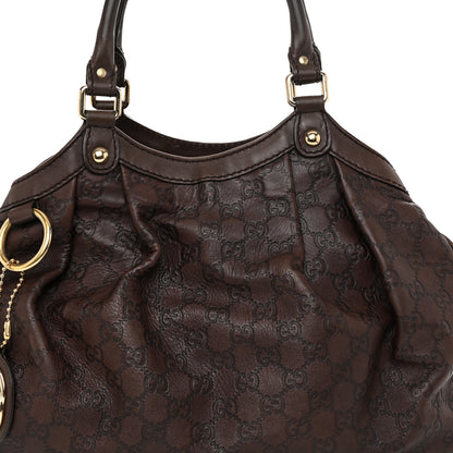 Gucci Guccissima Medium Sukey Tote Chocolate 8 of 10