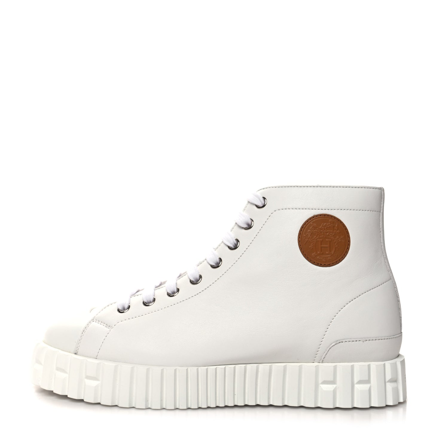 Calfskin Womens Climb Sneakers 38.5 White