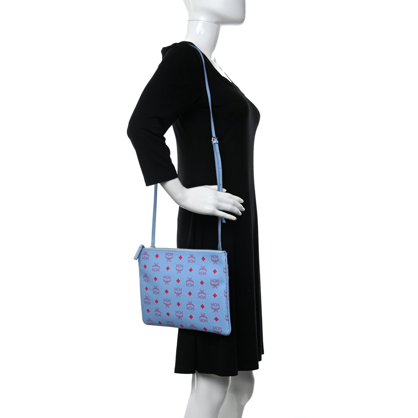 Visetos Original Medium Pouch Light Blue Red