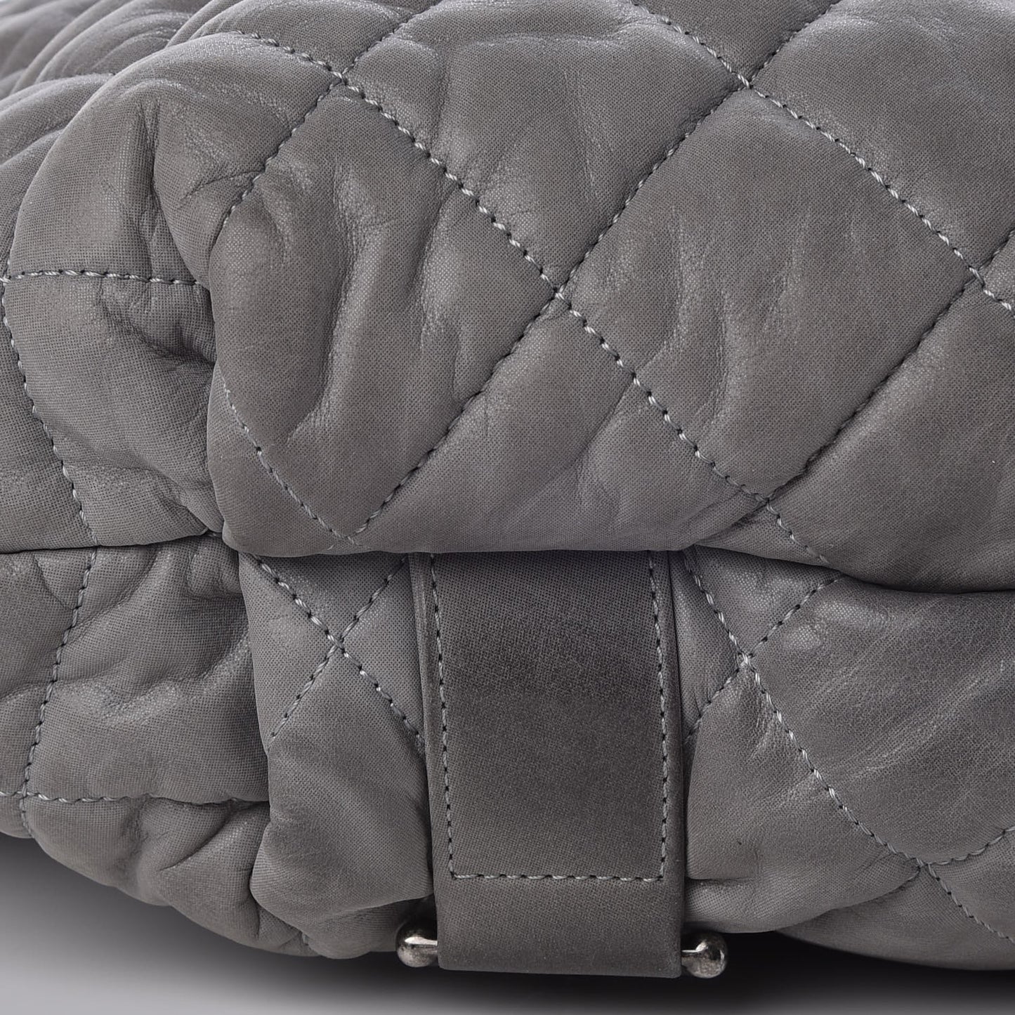 Iridescent Calfskin Quilted In The Mix Backpack Grey