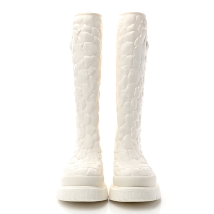 Valentino Garavani Rubber Atelier 03 Rose Edition 30/50mm Tall Rainboots 38 Avorio 2 of 8