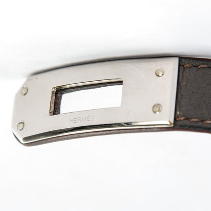 Hermes Swift Kelly Double Tour Bracelet S Etain 7 of 8