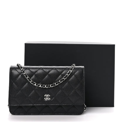 Chanel Caviar Quilted Wallet on Chain WOC Black 12 of 12
