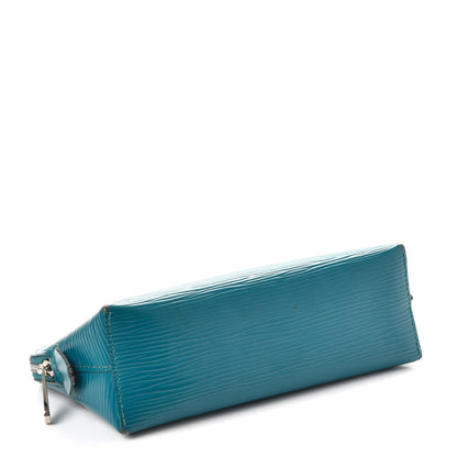 Louis Vuitton Epi Cosmetic Pouch Cyan 4 of 10