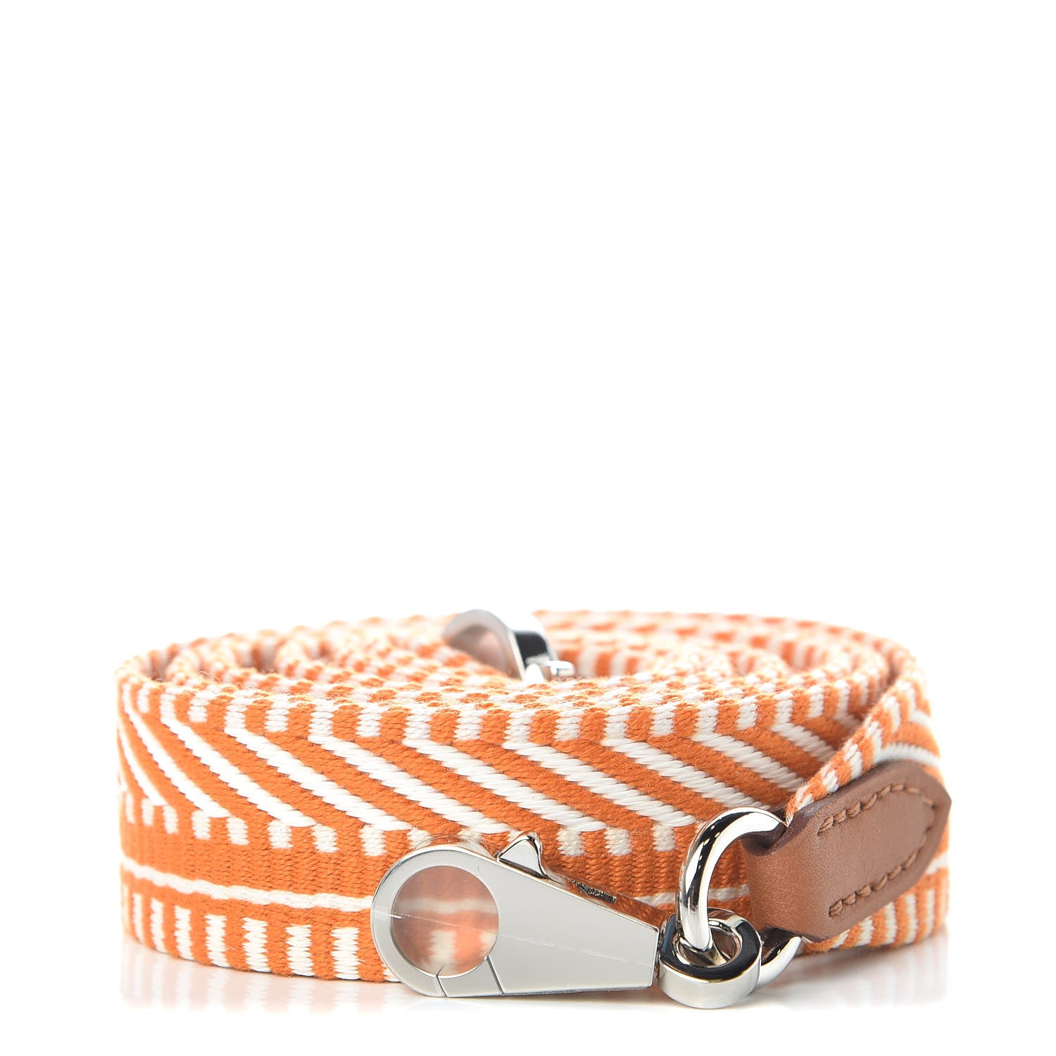 Hermes Toile Swift 25mm Sangle Cavale Shoulder Strap Abricot Ecru Gold 1 of 5
