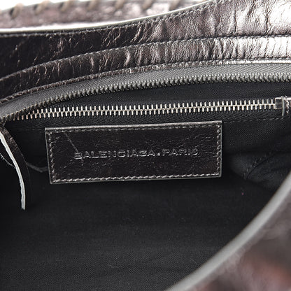 Balenciaga Metallic Agneau Classic Silver Hardware City Pewter 6 of 8