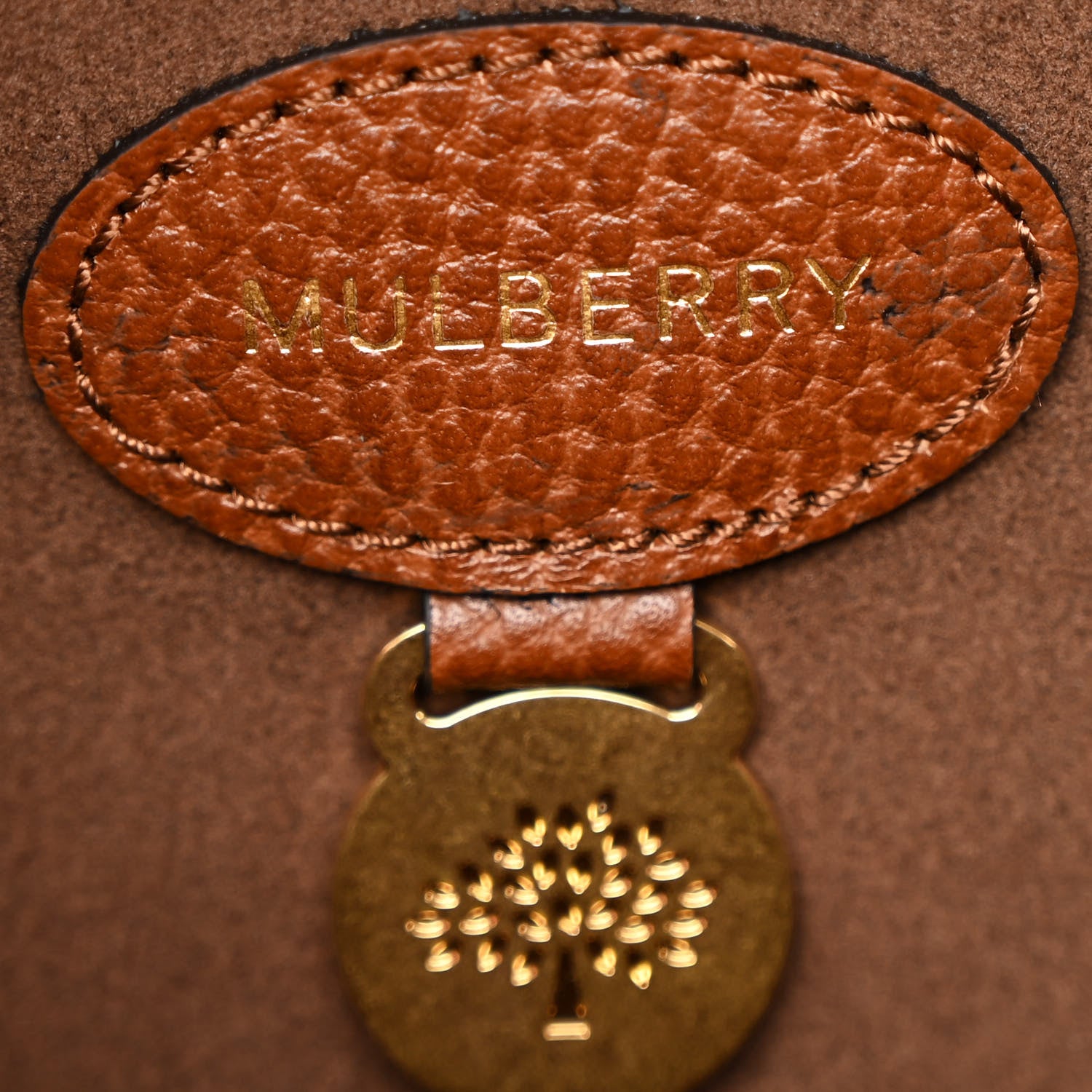 Mulberry Small Classic Grain Calfskin Medium Lily Flap Oak 6 of 10