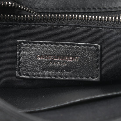 Saint Laurent Calf Hair Matelasse Monogram Medium Niki Chain Satchel Black 6 of 12