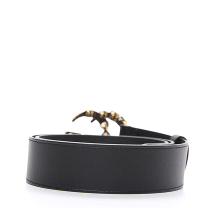 Gucci Calfskin Crystal Double G 40mm Belt 90 36 Black Multicolor 2 of 4