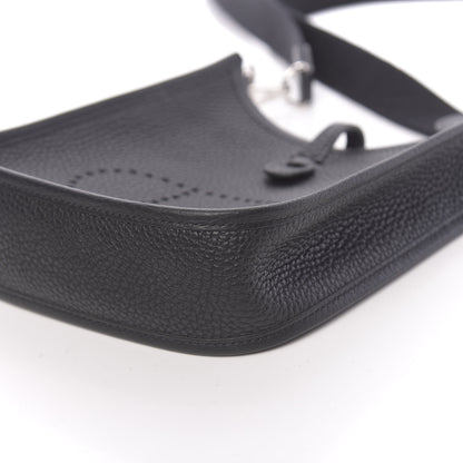 Hermes Taurillon Clemence Evelyne TPM Black 10 of 11