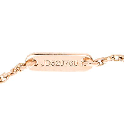 Van Cleef & Arpels 18K Rose Gold Carnelian Sweet Alhambra Bracelet 5 of 7
