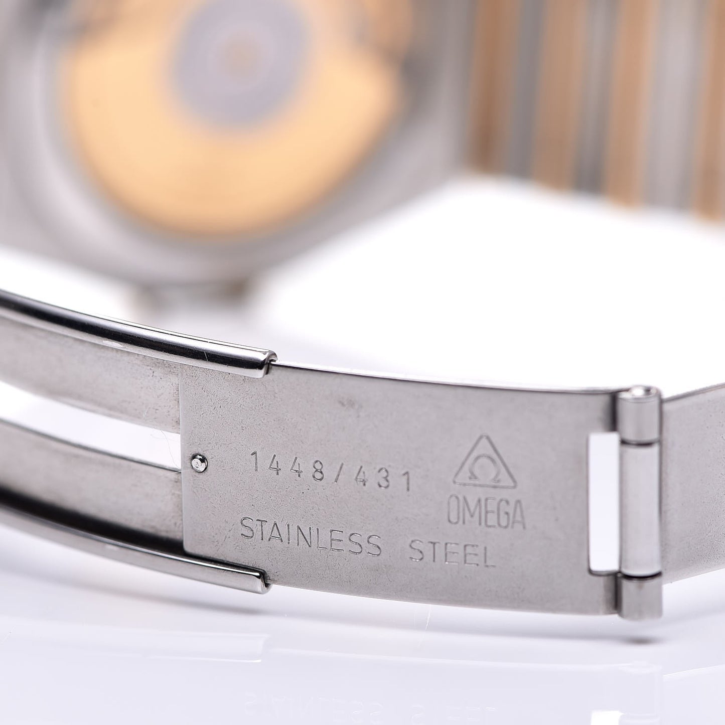 Stainless Steel 18K Yellow Gold 35mm Constellation Chronometer Automatic Watch Champagne 368.1075