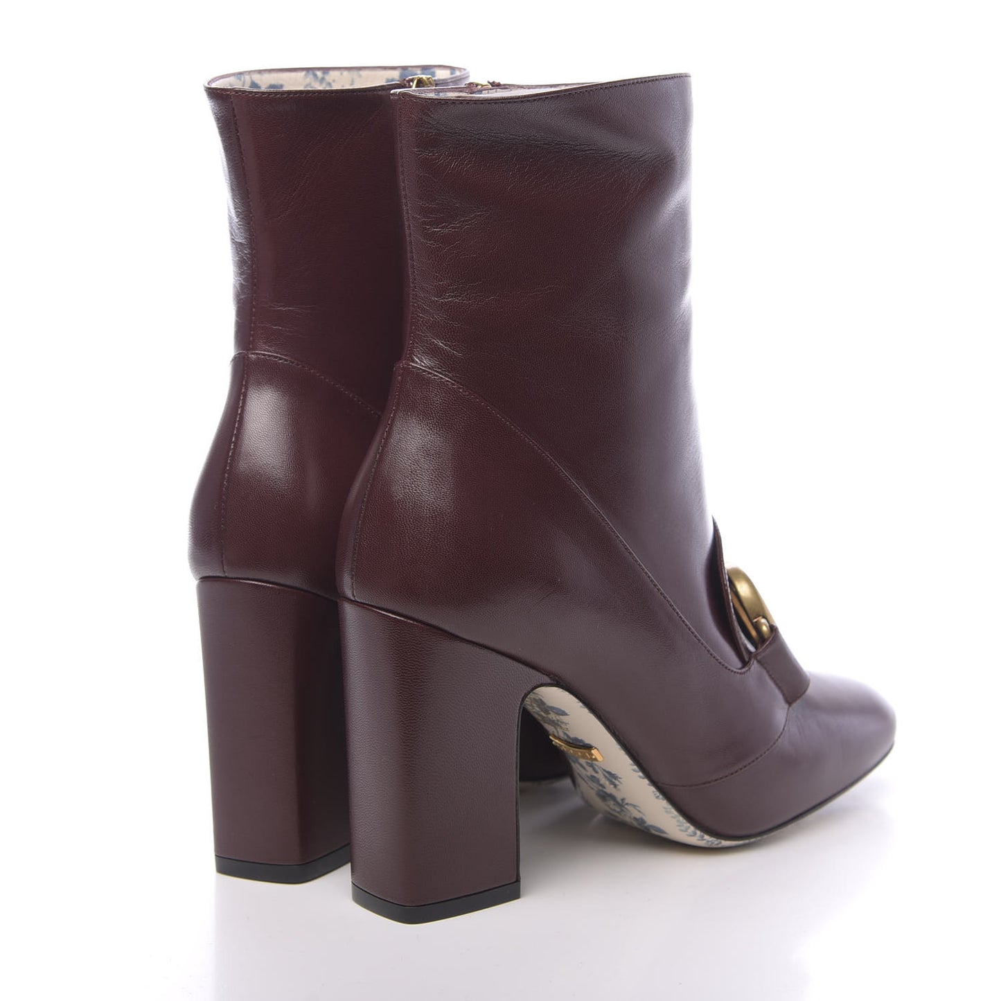 Malaga Kid GG Victoire 95mm Ankle Boots 36.5 Vintage Bordeaux