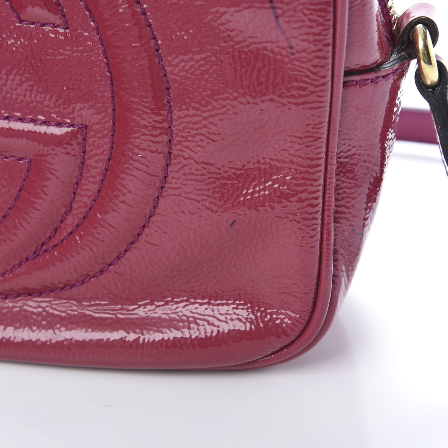 Soft Patent Small Soho Disco Bag Bright Bougainvillea