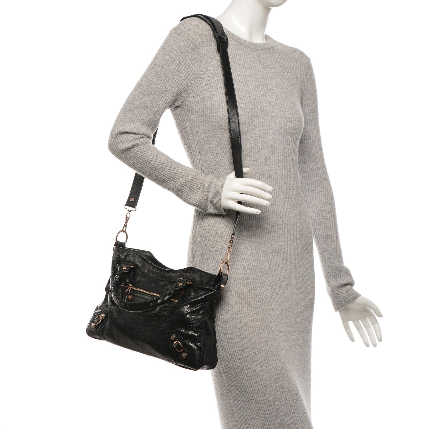 Balenciaga Agneau Giant 12 Gold Hardware Town Black 2 of 8