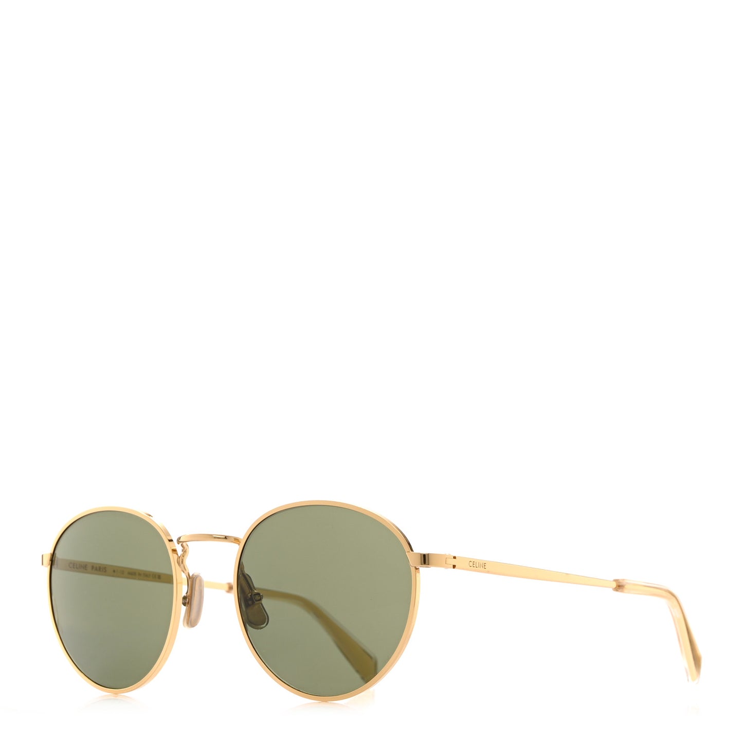 Metal Round Sunglasses CL40100U Gold