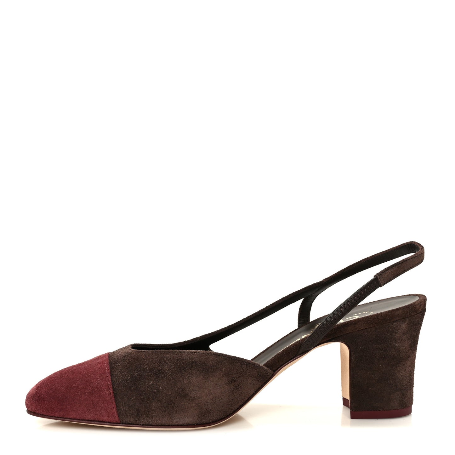 Laminated Crumpled Lambskin Grosgrain Cap Toe CC Ballerina Flats 39 Light Gold Black