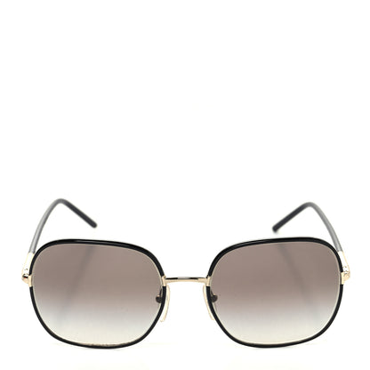 Prada Acetate Round Sunglasses SPR67X Black 2 of 8