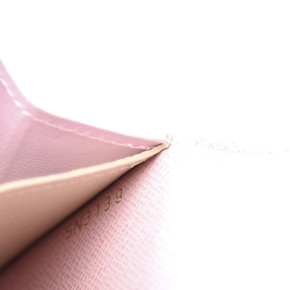 Louis Vuitton Damier Azur Emilie Wallet Rose Ballerine 6 of 9