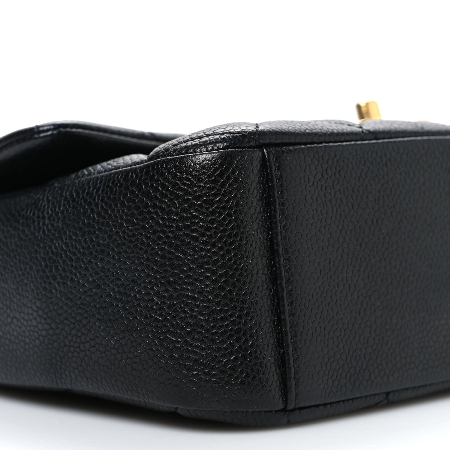 Caviar Quilted Chain Soul Flap Black