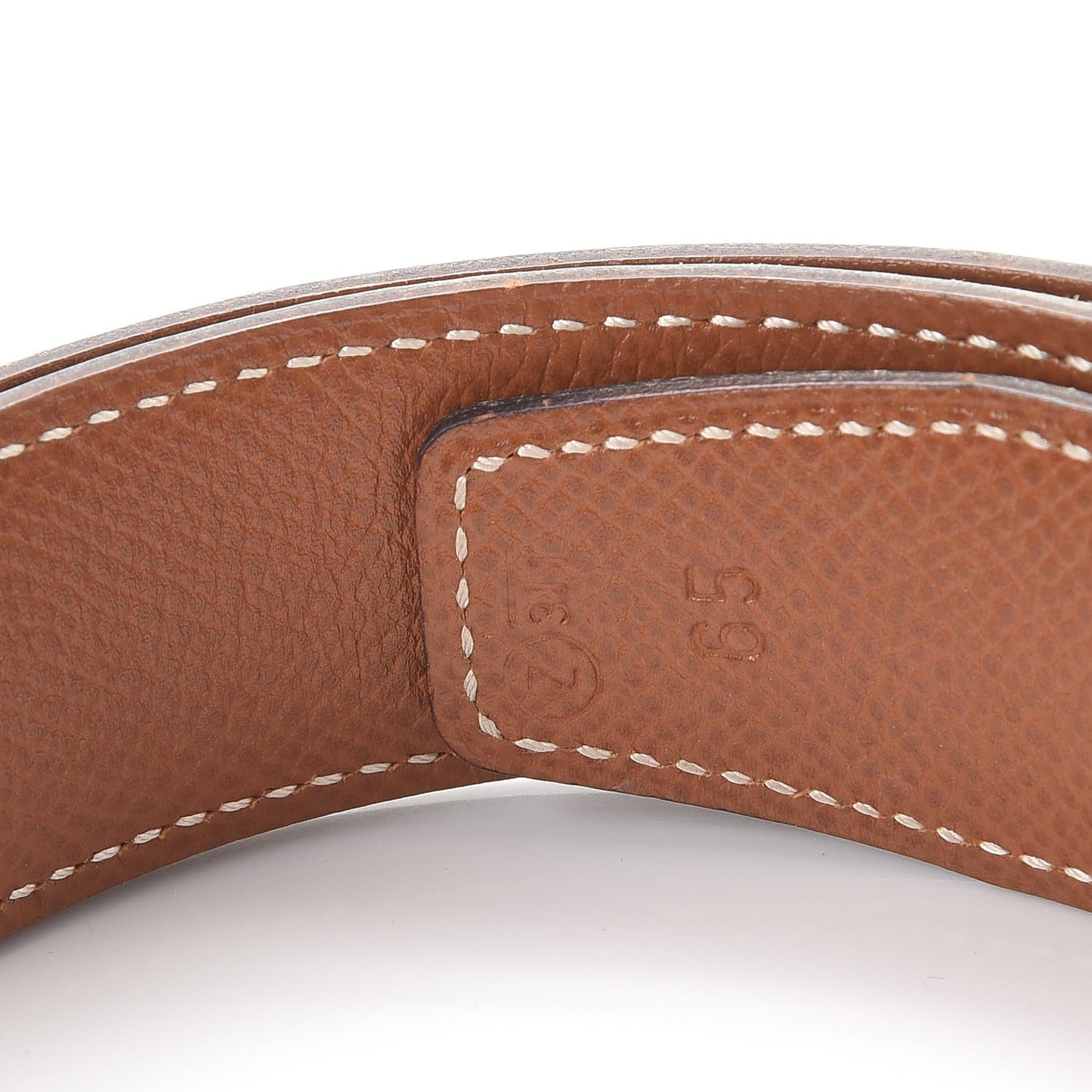 Box Courchevel 32mm H Belt 65 Black Gold
