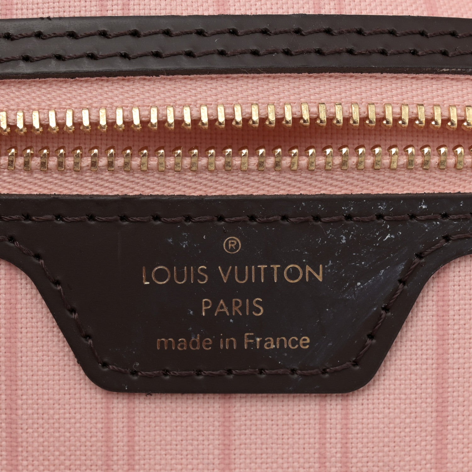 Louis Vuitton Damier Ebene Braided Neverfull MM Pink 7 of 11