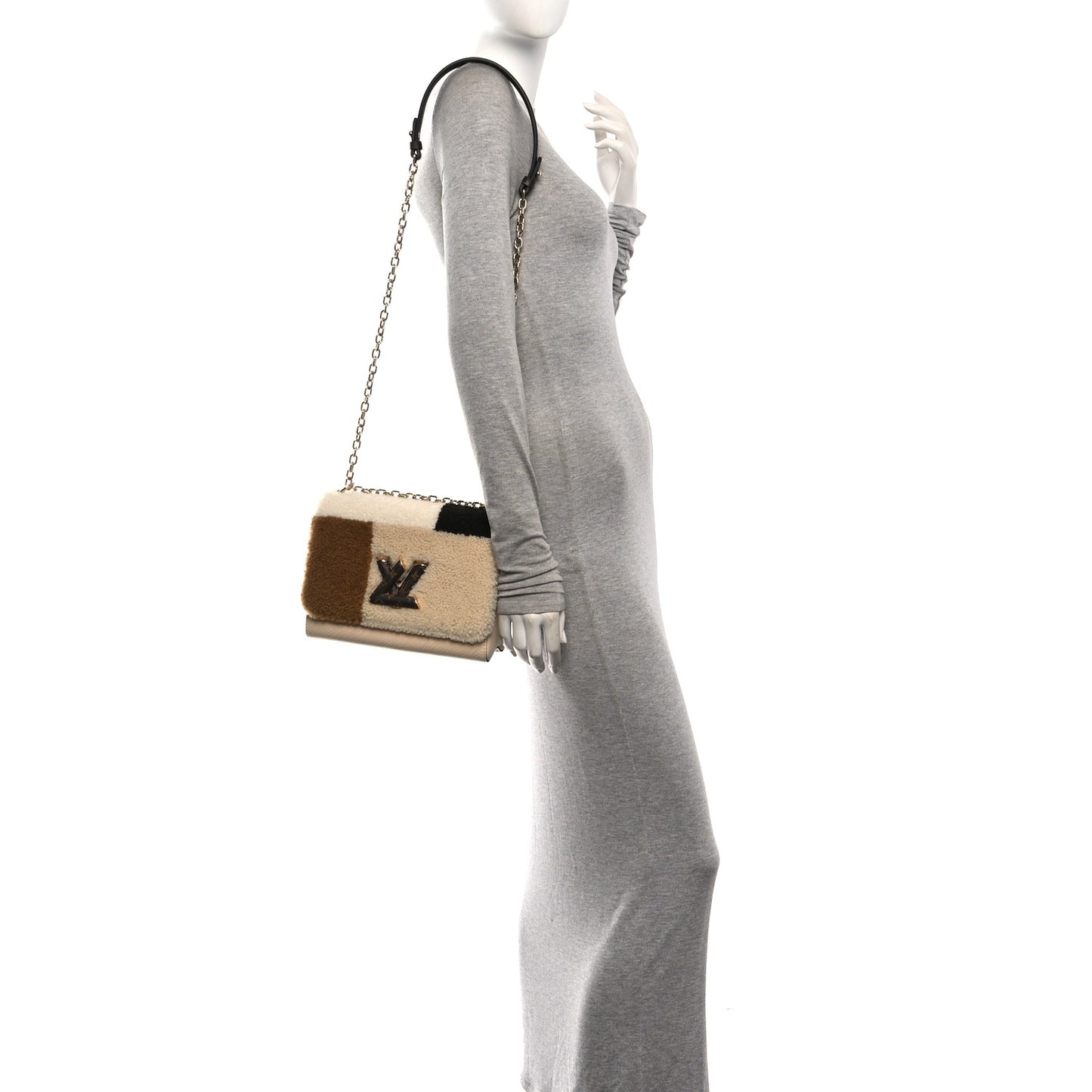 Monogram Epi Teddy Twist MM Creme
