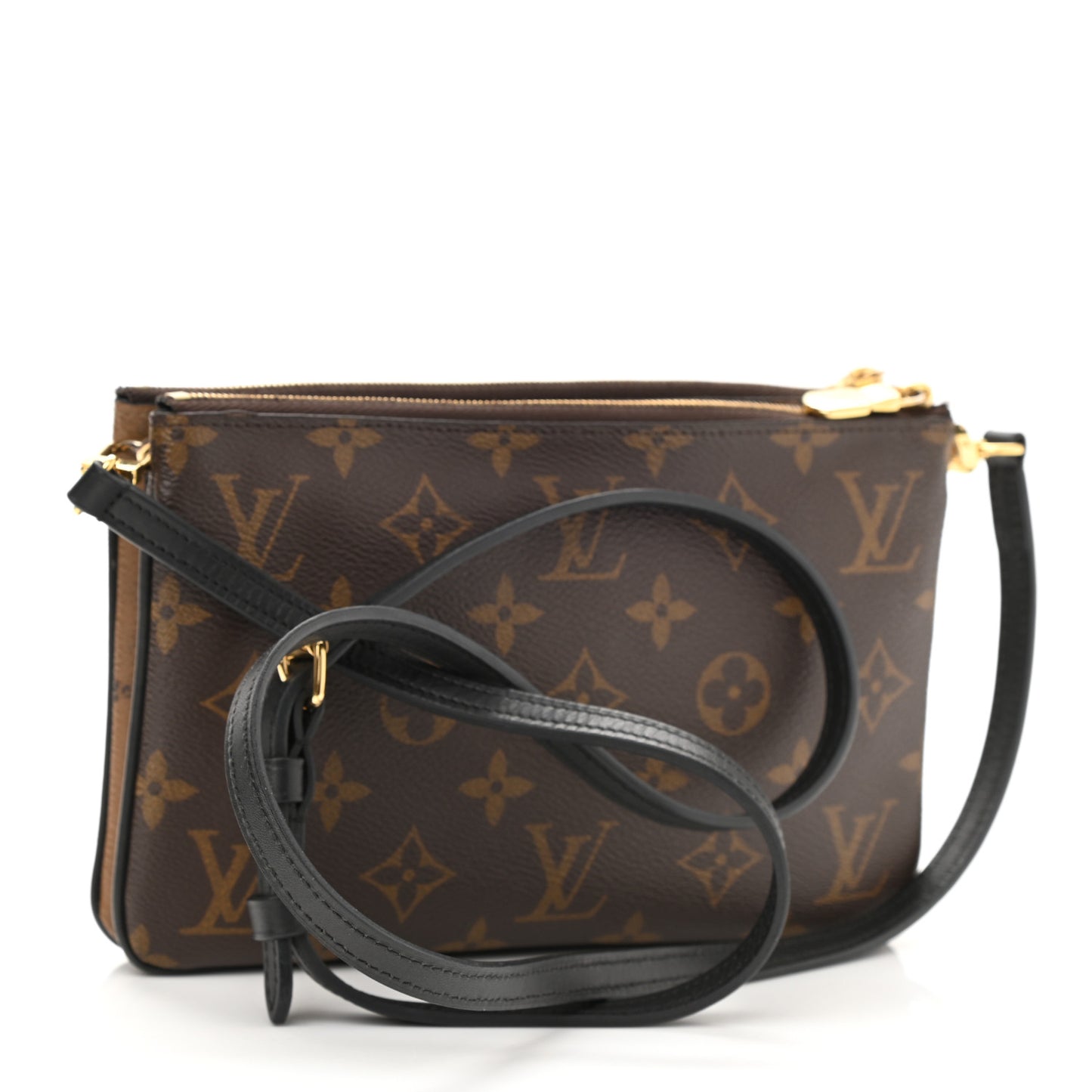 Reverse Monogram Giant Double Zip Pochette