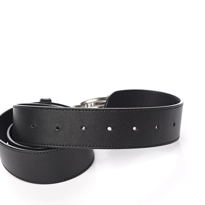 Gucci Moon Calfskin Nickel Double G 40mm Belt 85 34 Black 4 of 5